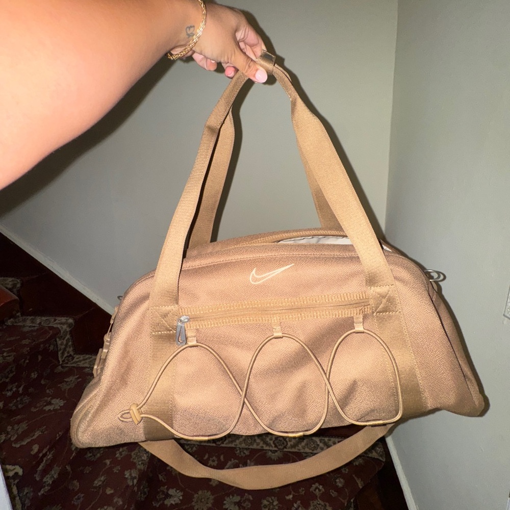 Nike One Club 24L Tan Travel Duffel Bag backpack